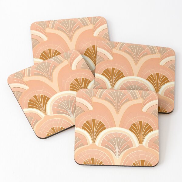 Item preview, peach fuzz abstract decorative print designed and sold by dcrc.