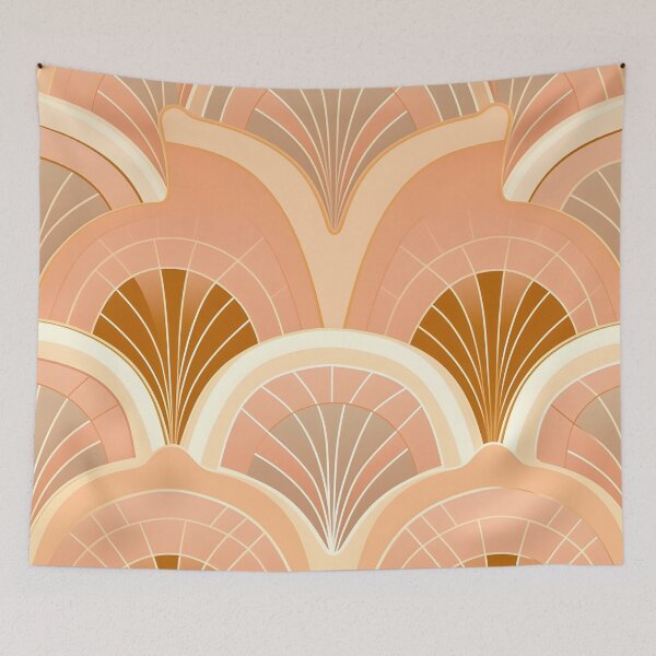 Item preview, peach fuzz abstract decorative print designed and sold by dcrc.