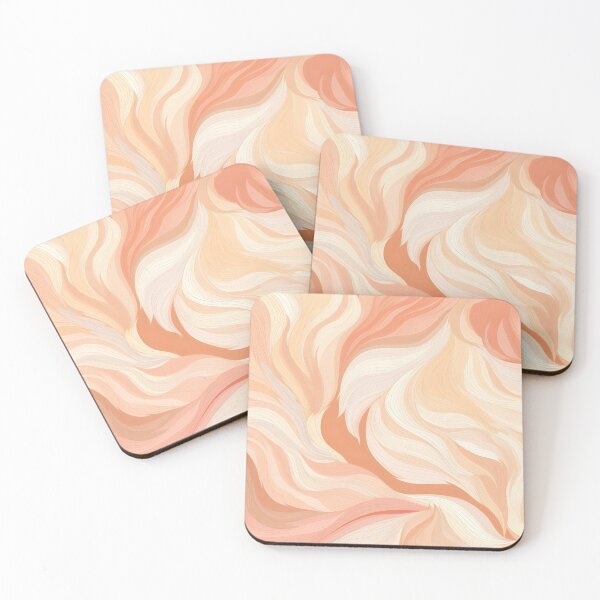 Item preview, peach fuzz abstract decorative print designed and sold by dcrc.