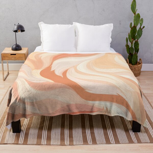 Item preview, peach fuzz abstract decorative print designed and sold by dcrc.