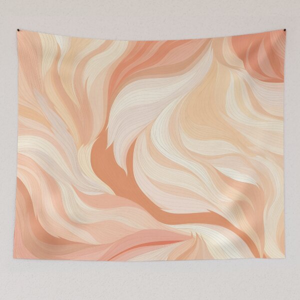 Item preview, peach fuzz abstract decorative print designed and sold by dcrc.