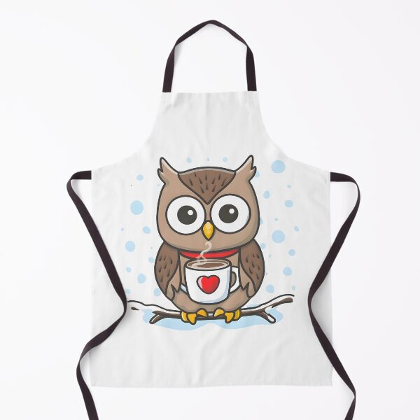 Item preview, Owl drinking hot chocolate designed and sold by r105.