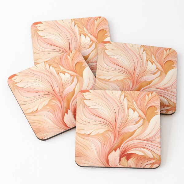 Item preview, peach fuzz abstract decorative print designed and sold by dcrc.