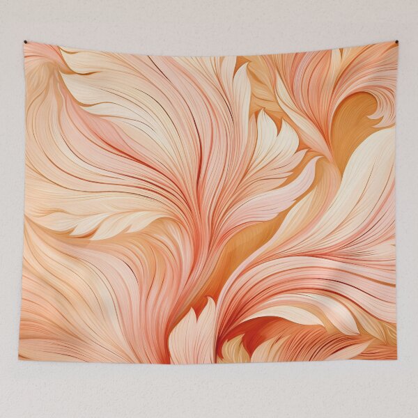 Item preview, peach fuzz abstract decorative print designed and sold by dcrc.