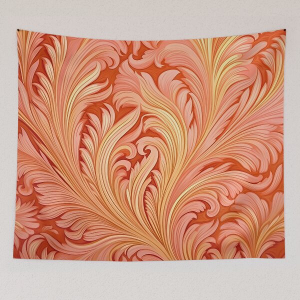 Item preview, Peach fuzz abstract decorative print designed and sold by dcrc.