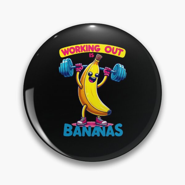 Item preview,  "Banana Pump - Fruity Fitness Fun" designed and sold by ChromaticBlend.
