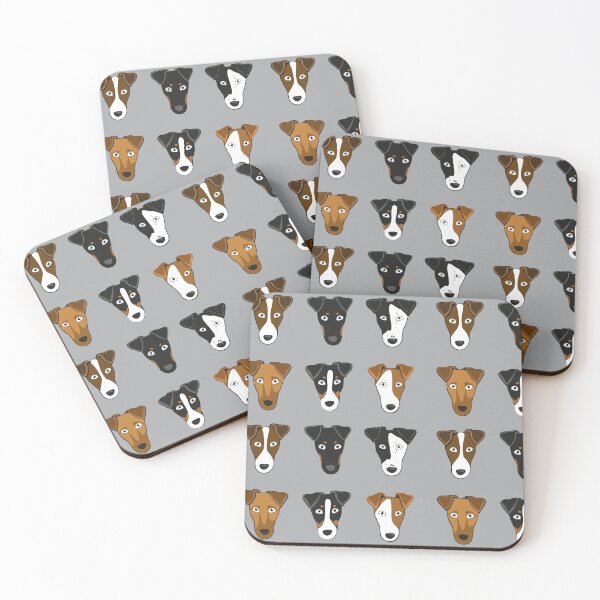 Item preview, Smooth fox terrier face pattern designed and sold by haniku.
