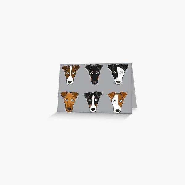 Item preview, Smooth fox terrier face pattern designed and sold by haniku.