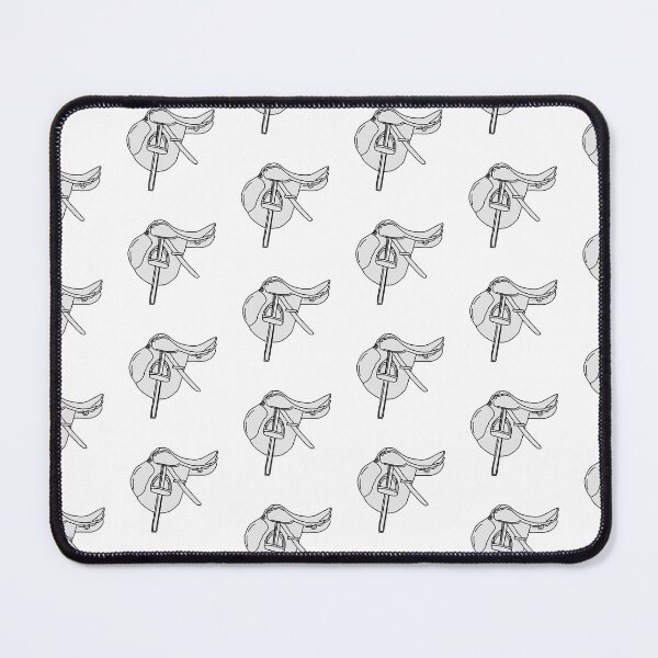 Item preview, English Saddle Outline Sketch Equestrian Riding designed and sold by Abby Art Studio.
