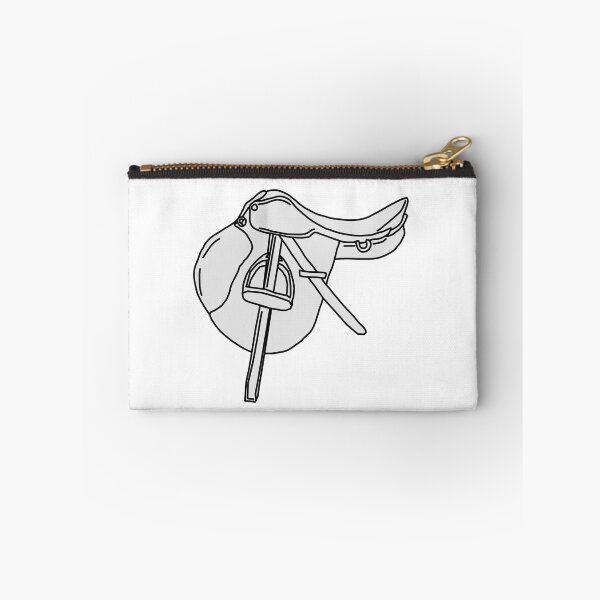 Item preview, English Saddle Outline Sketch Equestrian Riding designed and sold by Abby Art Studio.