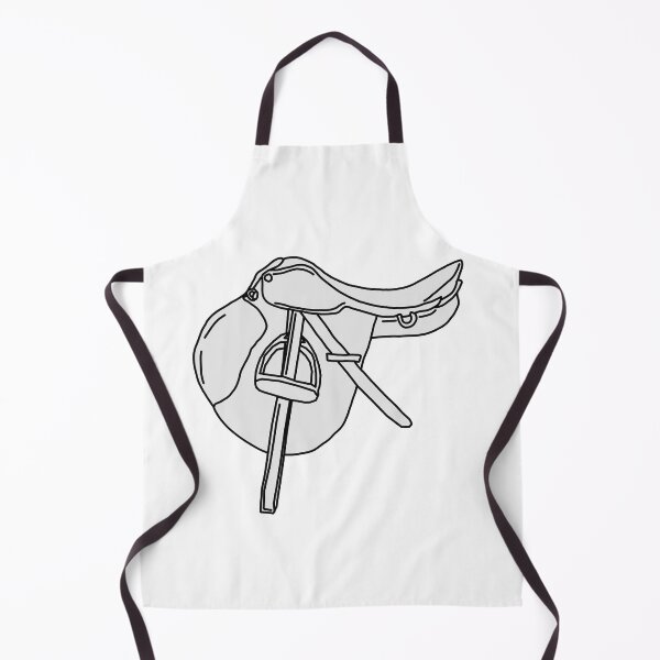 Item preview, English Saddle Outline Sketch Equestrian Riding designed and sold by Abby Art Studio.