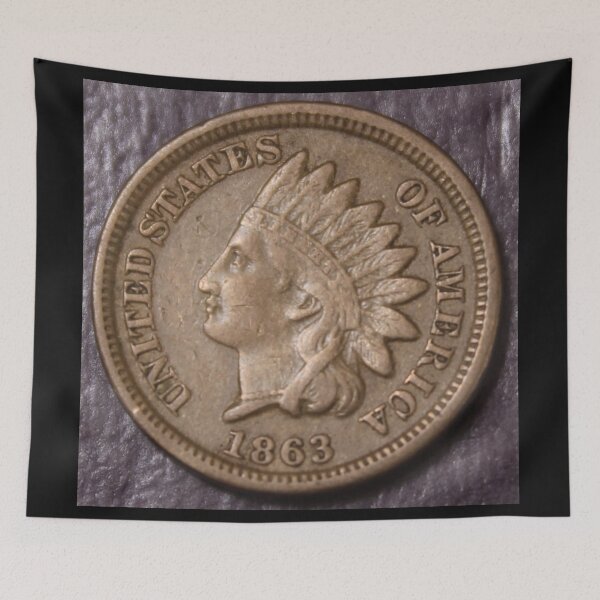Item preview, 1863 Indian Cent Choice VF penny designed and sold by coinsxcrochet.