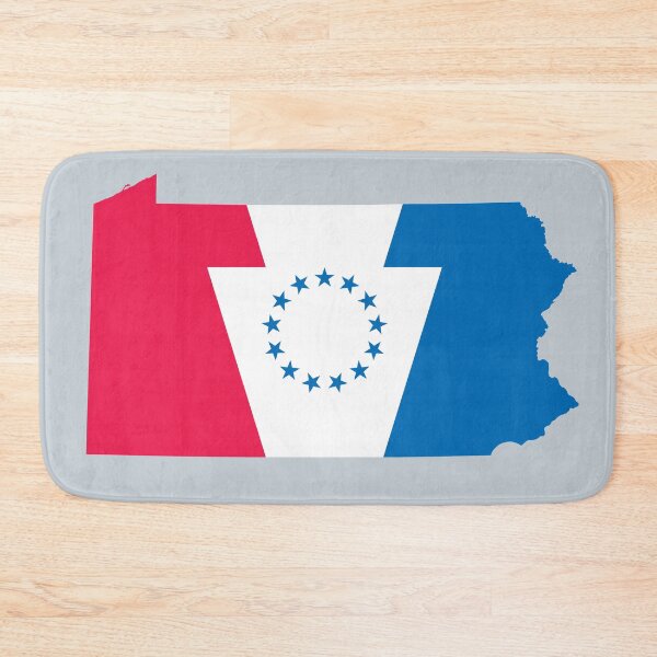 Item preview, Philly Basketball Keystone Flag Map designed and sold by Tara Stark.