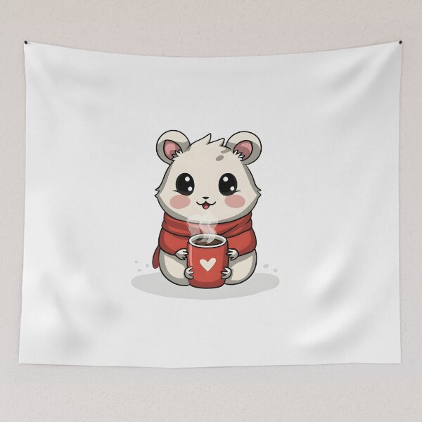 Item preview, Hamster drinking hot chocolate designed and sold by r105.