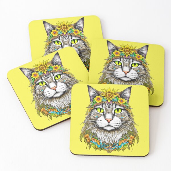 Item preview, Hippie Cat designed and sold by DadDrivenDesign.