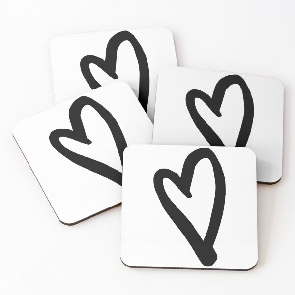 Item preview, heart (black) designed and sold by Ally Designs.
