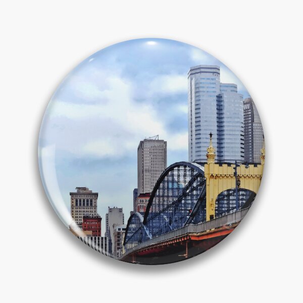 Item preview, Pittsburgh PA - Train By Smithfield St Bridge designed and sold by Susan Savad.