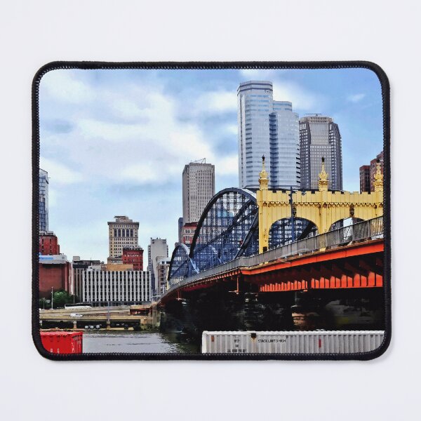 Item preview, Pittsburgh PA - Train By Smithfield St Bridge designed and sold by Susan Savad.