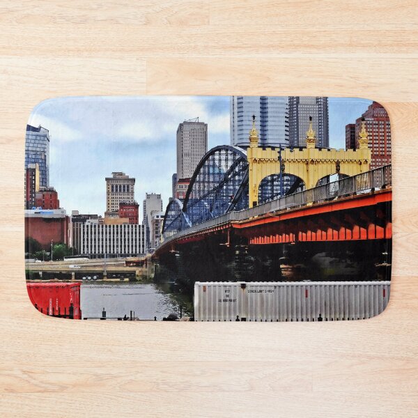 Item preview, Pittsburgh PA - Train By Smithfield St Bridge designed and sold by Susan Savad.