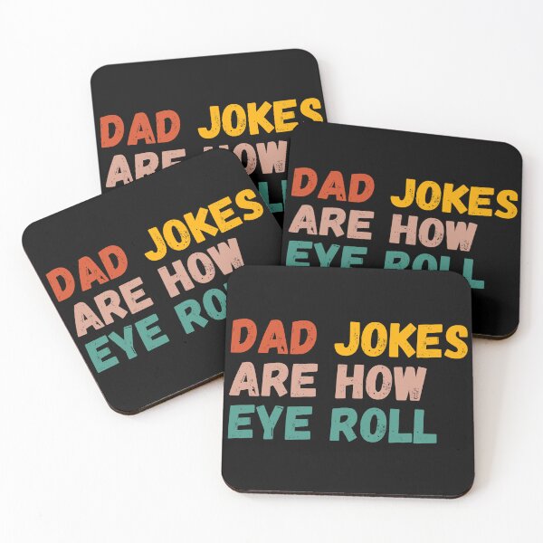 Item preview, dad jokes are how eye roll Funny Daddy Gifts Men Fathers Day retro  designed and sold by Micro-dose.
