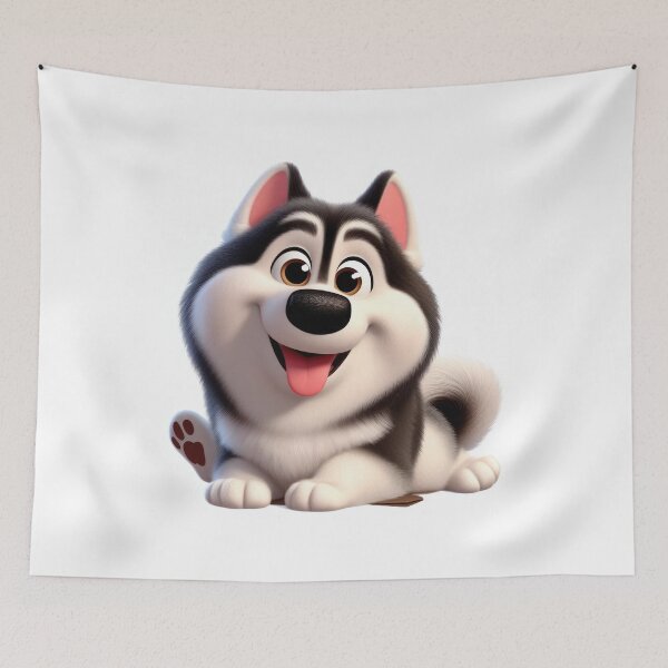 Item preview, Cute and happy husky puppy dog  designed and sold by clearviewstock.