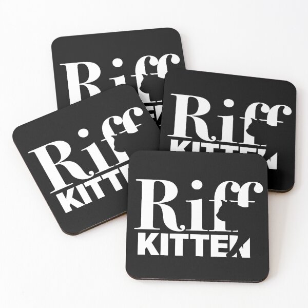 Item preview, Riff Kitten Logo in White designed and sold by RiffKittenArt.