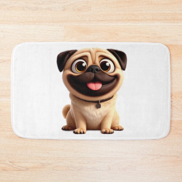 Item preview, Cute and happy pug puppy dog  designed and sold by clearviewstock.