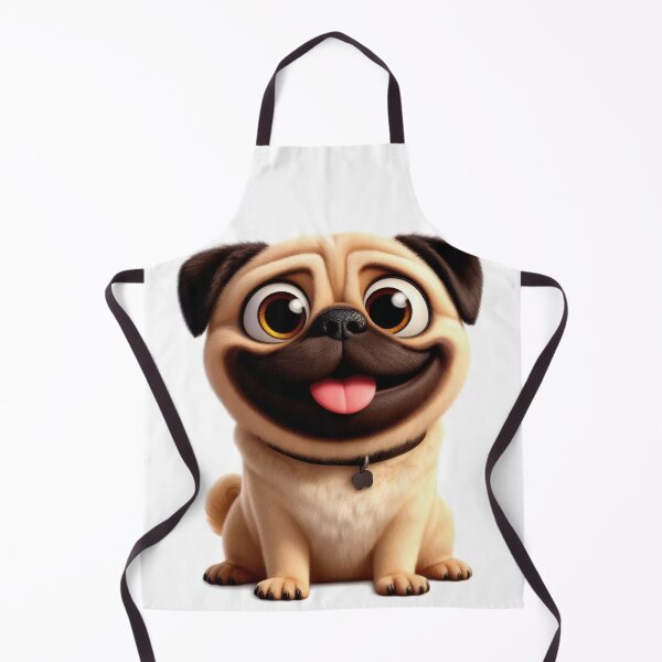 Item preview, Cute and happy pug puppy dog designed and sold by clearviewstock.