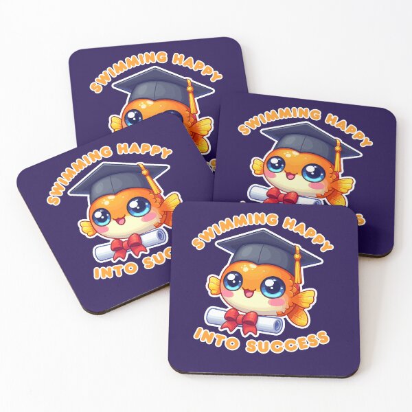 Item preview, Graduation day: Fish Swimming Happy Into Success designed and sold by GeoArtAdventure.