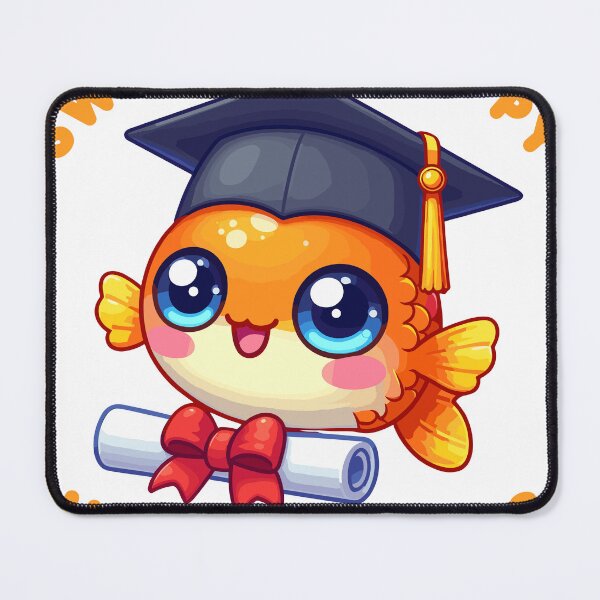 Item preview, Graduation day: Fish Swimming Happy Into Success designed and sold by GeoArtAdventure.