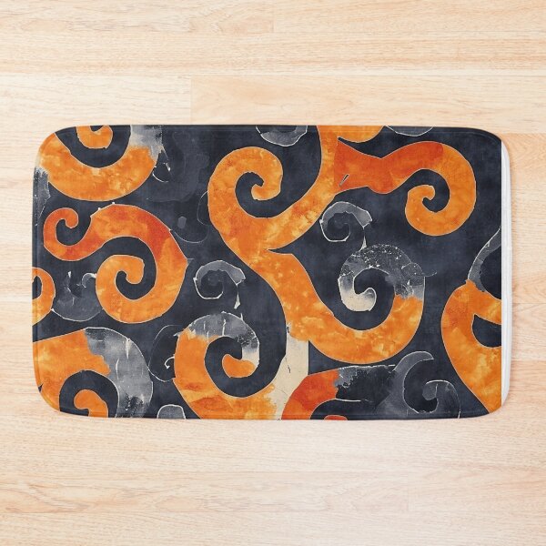 Item preview, Retro Navy Blue Batik Pattern  designed and sold by HausKatz.