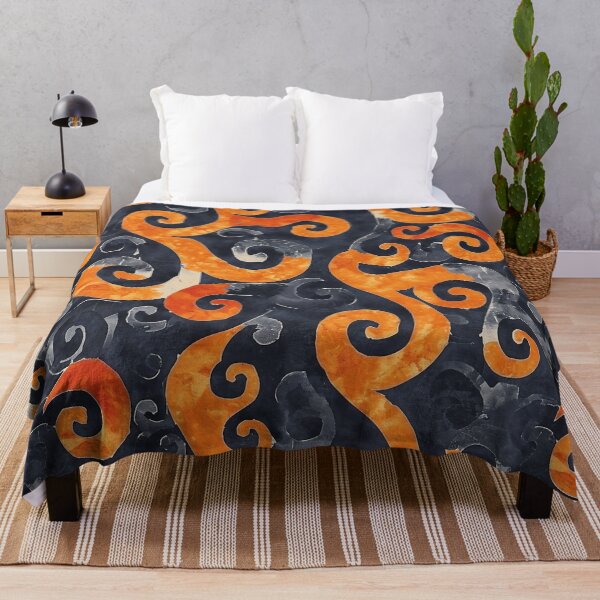Item preview, Retro Navy Blue Batik Pattern  designed and sold by HausKatz.