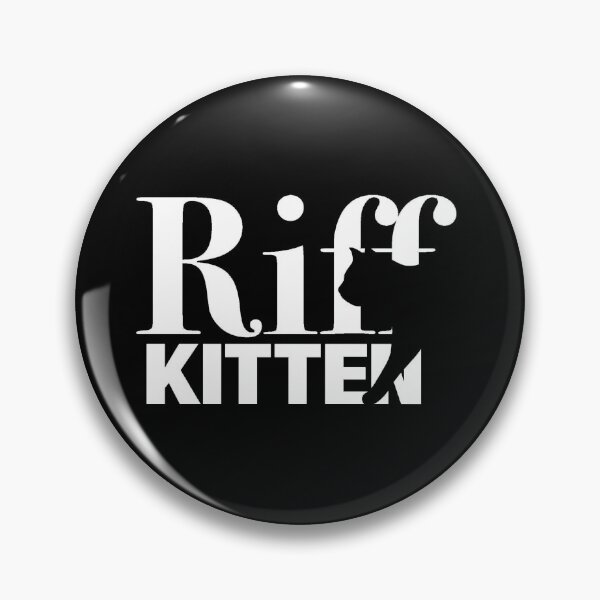 Item preview, Riff Kitten Logo in White designed and sold by RiffKittenArt.