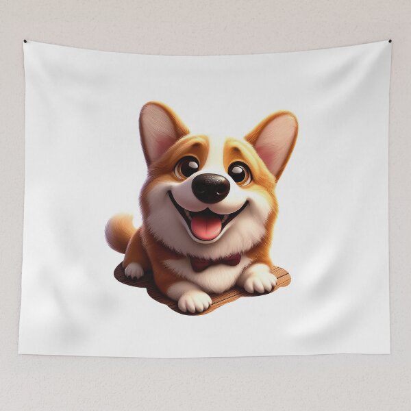 Item preview, Cute and happy Corgi puppy dog  designed and sold by clearviewstock.