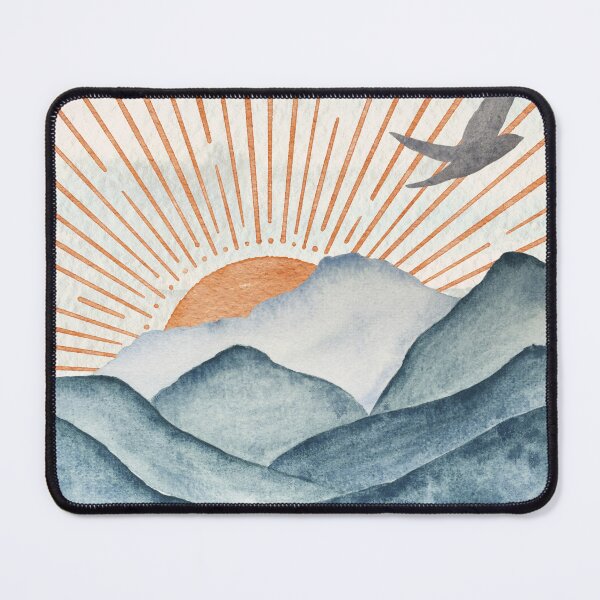 Item preview, Travel: Sun Rising Behind the Mountains designed and sold by SparkSpiral.