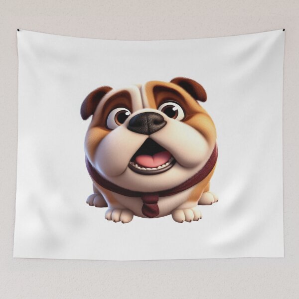 Item preview, Cute and happy Bulldog puppy dog  designed and sold by clearviewstock.