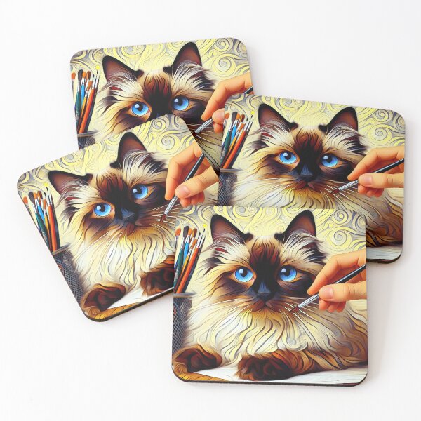 Item preview, Birman Serenity: Artistic Reverie designed and sold by BastKittyStore.