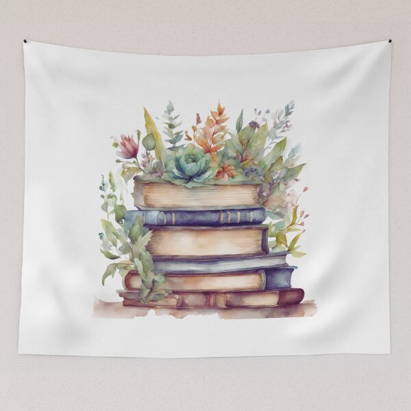 Item preview, Watercolor style botanical Books designed and sold by Lina Khaled.