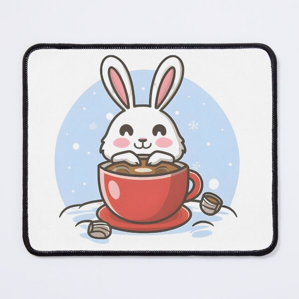 Item preview, Rabbit drinking hot chocolate designed and sold by r105.