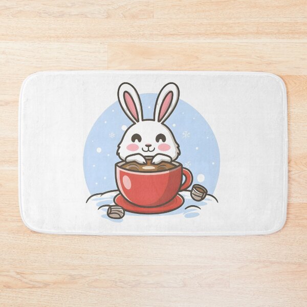 Item preview, Rabbit drinking hot chocolate designed and sold by r105.