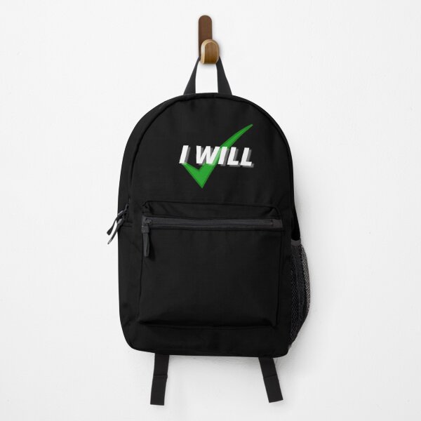 Item preview, I WILL Motivational Sign (White) designed and sold by ByCovee.