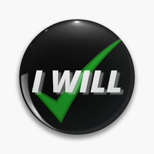 Item preview, I WILL Motivational Sign (White) designed and sold by ByCovee.