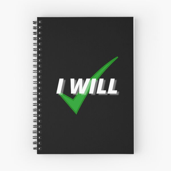 Item preview, I WILL Motivational Sign (White) designed and sold by ByCovee.