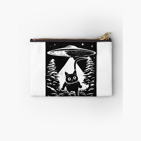 Item preview, UFO Cat Abduction, Catduction, UFO Enthusiast, Cat Getting Abducted by Aliens, UFO Stealing a Cat designed and sold by PrintShangri-La.