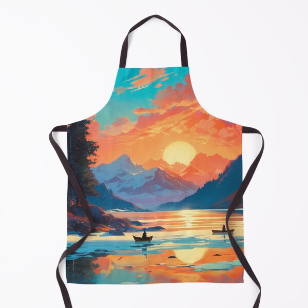 Item preview, Mountain Lake Against the Sunset designed and sold by Design-Illusi0n.