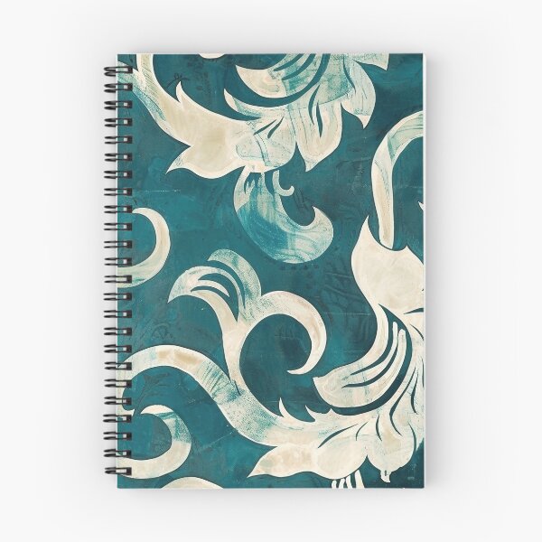 Item preview, Retro Teal Batik Pattern - Vintage Design designed and sold by HausKatz.
