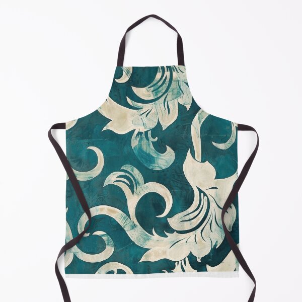 Item preview, Retro Teal Batik Pattern - Vintage Design designed and sold by HausKatz.