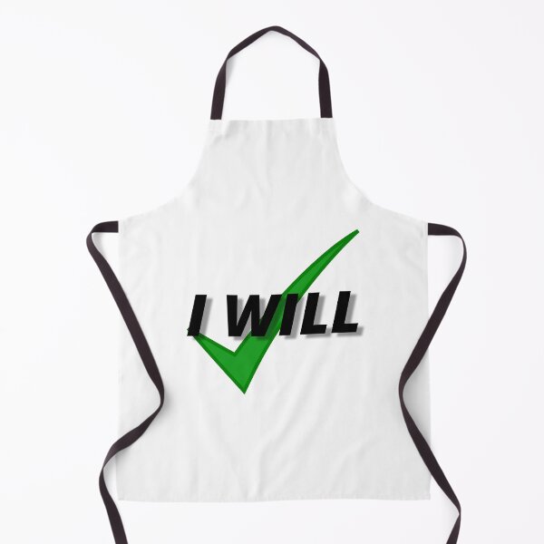 Item preview, I WILL Motivational Sign (Black) designed and sold by ByCovee.