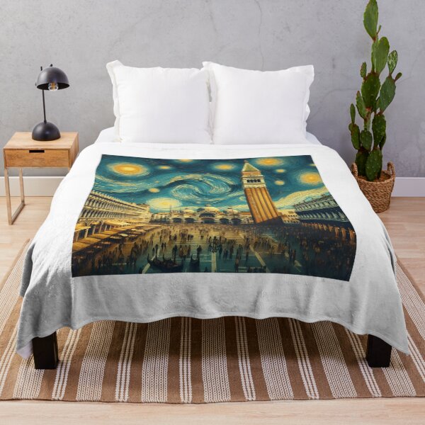 Artikelvorschau, Venedig, Italien, Design im Stil von Vincent van Gogh Sternennacht entworfen und verkauft von CreativeSparkzz.