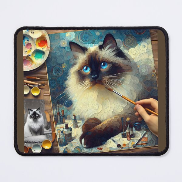 Item preview, Birman Elegance: Artistic Whispers designed and sold by BastKittyStore.